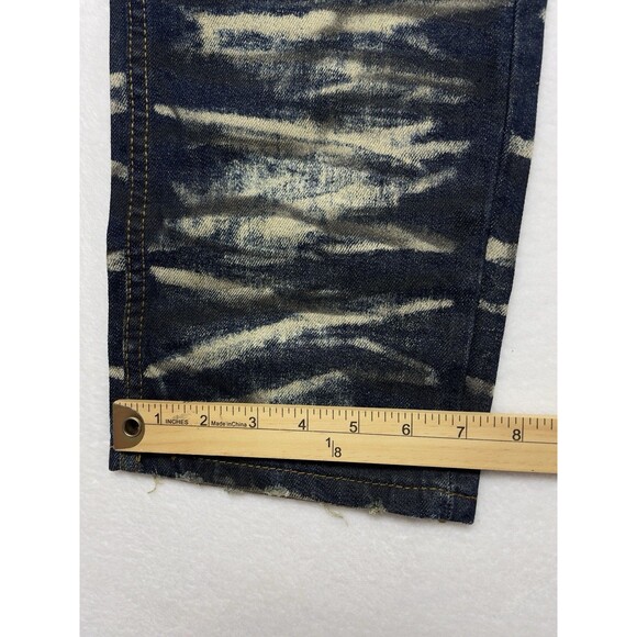 The Hertage By America Men's W38 L34 Patched Distressed Skinny Jeans Acid Wash - Picture 12 of 17